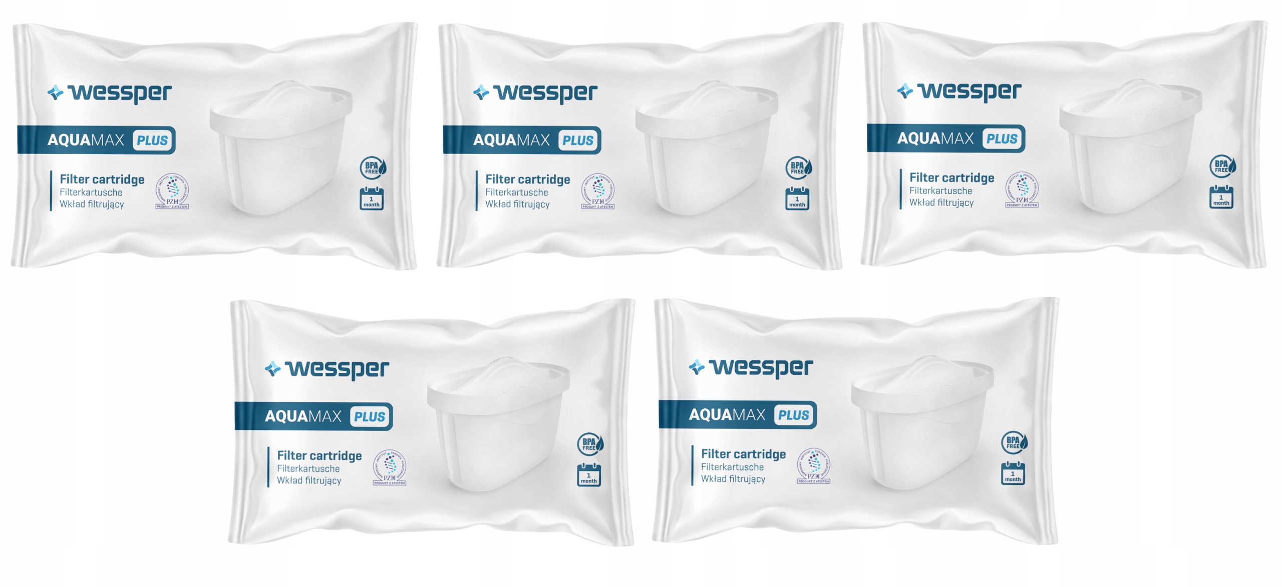 Filtračná vložka do kanvičky Wessper AquaMax Plus 1 ks.